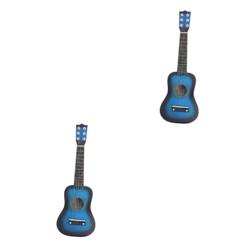 ifundom 2st Gitarrenspielzeug Für Kinder Kleine Ukulele Kleinkind Gitarre Kinder Gitarre Anfänger Ukulele Kleine Gitarre Kindermusikinstrument Mini-Gitarren-Ukulele-Spielzeug Hölzern von ifundom