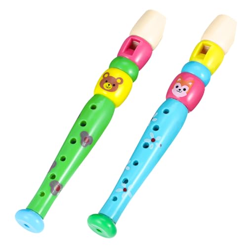 ifundom 2st Klarinette E-Gitarre Für Kinder Blockflöteninstrumente Für Kinder Puzzle-Spielzeug -Klavier Xylophon Recorder Kleinkind Diskantflöte Musikspielzeug Handglocke Plastik von ifundom