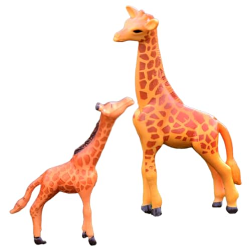 ifundom 2st Mikro-landschaftsverzierung Gnom Zoo Tiere Naturdekor Plüschtiere Giraffenvase Tierspielzeug Kaktus Babyspielzeug Dschungel- Babyauto Zappelspielzeug Für Harz von ifundom