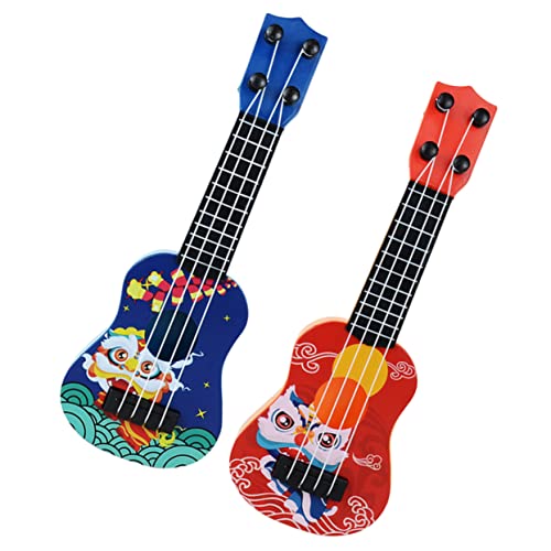 ifundom 2st Mini-Gitarre Ukulele Für Kinder Gitarre Für Kinder Musikinstrumente Für Kinder Mädchen Gitarre Kinder Gitarre Musikalisches Spielzeug Gitarrenkinder Im Alter Von 5-9 Jahren Abs von ifundom