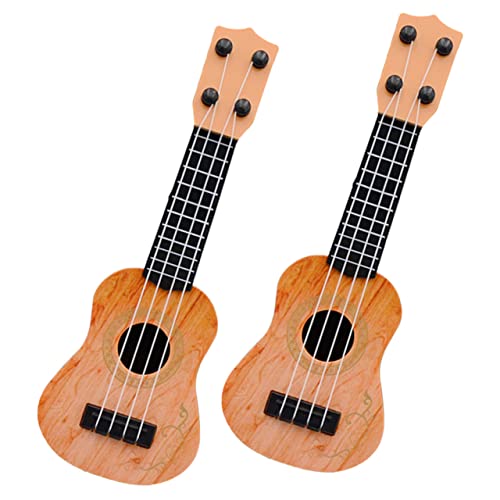 ifundom 2st Mini-Ukulele Gitarre Musikspielzeug -Ukulele-gitarrenspielzeug Ukulele Für Kleinkinder Ukulele-Gitarre Für Gitarre Für Anfängerkinder Yellow Plastik von ifundom