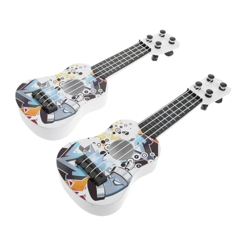 ifundom 2st Mini-simulations Gitarre Gitarrenspielzeug Für Kleinkinder Kindergitarre Für Anfänger Lustige Gitarrenspielzeuge Lernwerkzeug Für Frühe Instrumente Mini-Gitarre Plastik von ifundom