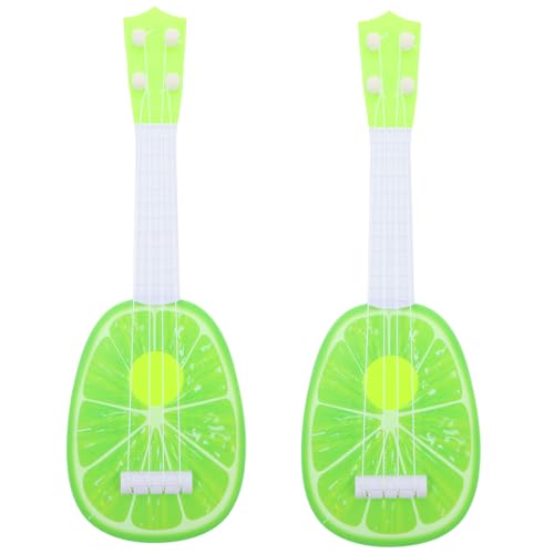 ifundom 2st Obst Gitarre Kinderinstrumente Ukulele Spielzeug Für Kinder Musikinstrumente Für Kinder Musikalisches Spielzeug Gitarreninstrument Kinder-Ukulele-Spielzeug Green Abs von ifundom