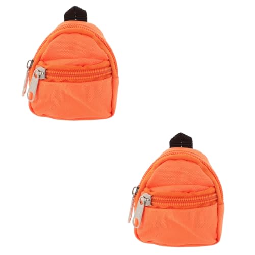 ifundom 2st Puppenrucksack Zubehör Für Die Puppenhausschule Puppen-klassenzimmermöbel Mini-rucksäcke Reisezubehör Für Puppen Mini-Rucksack-Spielzeug Puppenreisetasche Decora- Stoff von ifundom