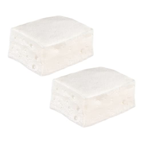 ifundom 2pcs PVC Simulation Tofu Modell Realistische Gefälschte Tofu Spielzeug Für Shop Decor Halloween Küche Requisiten von ifundom