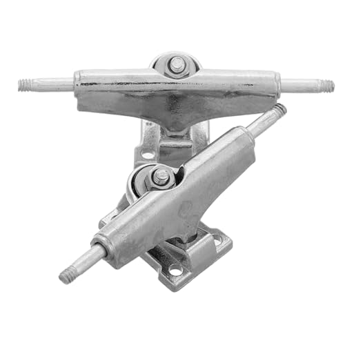 ifundom 2st Skateboardständer LKW-Skateboard Skatetruck Longboard-Trucks Unabhängige Skateboard-Trucks Zubehör Für Finger-Skateboards Silver Metall von ifundom