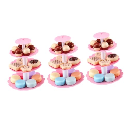 ifundom 3 Sätze Dessert-Turm- für kinderspielzeug Toys for geschenketueten Kuchenturm Tea-Party-Dessert- Abs von ifundom