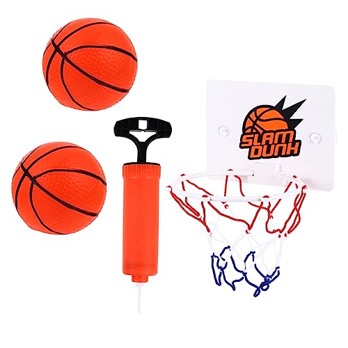 ifundom 3 Sets Basketball Übungsspielzeug Indoor Basketball Mini Basketballkorb Indoor Basketballkorb Tragbare Mini Basketbälle Aufblasbares Spielzeug Für Kinder Kinderspielzeug von ifundom