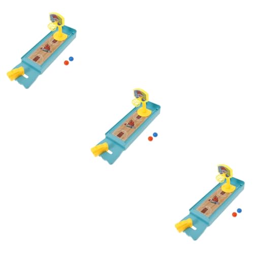 ifundom 3 Sets Kinder Brettspiel Spielzeug Tischspiele Schießspiel Bürospiele Tisch Sportspiel Basketball Spiele Tischspiele Desktop Spielzeug Desktop Bowling Winziges Basketball von ifundom