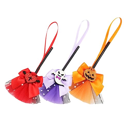 ifundom 3 Stück Glocken Besen hängen Halloween Puppen Halloween Party Halloween Hanging Decor Halloween Decor Bausatz Halloween- hängende Halloween-Ornamente Festivalbedarf Plastik von ifundom