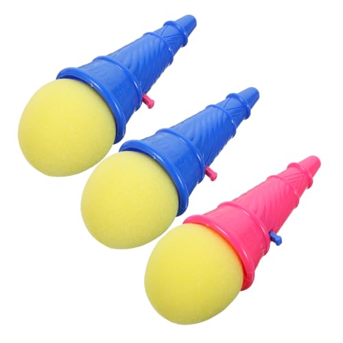 ifundom 3 Stück Hüpfball Mini Outdoor Eiscreme Für Kleinkinder Massenspielzeug Kinderspielzeug Ballschützen Ballspielzeug Abschussspielzeug Für Outdoor Shooter von ifundom