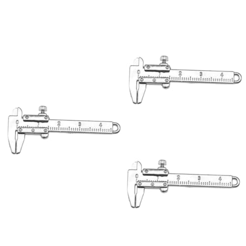 ifundom 3 Stück Mini Messschieber Mikro Szenenschieber Puppenhauszubehör Winziges Lineal Mikro Messschieber Ornament Mini DIY Lineal Mini Lern Messschieber Puppenzubehör von ifundom