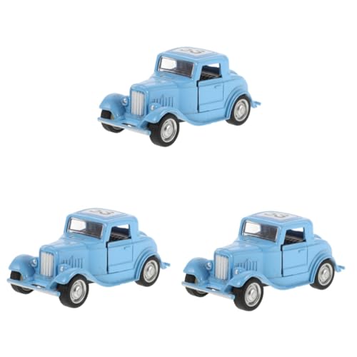 ifundom 3 Stück Modell Miniatur Dekorationen Kleine Sammlerautos Antike Autos Desktop Rc Auto Klassische Modellautos Desktop Auto Dekor von ifundom