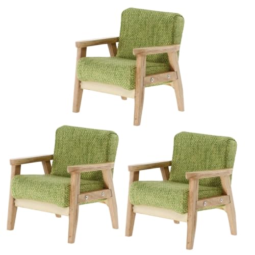 ifundom 3 Teiliges Puppenhaus Sofa Zubehör Für Ein Kleines Puppencouch Kleines Sofa Modell Praktisches Mini Sofa Mini Puppensofa Miniatur Möbel Miniatur Sofa Mini von ifundom