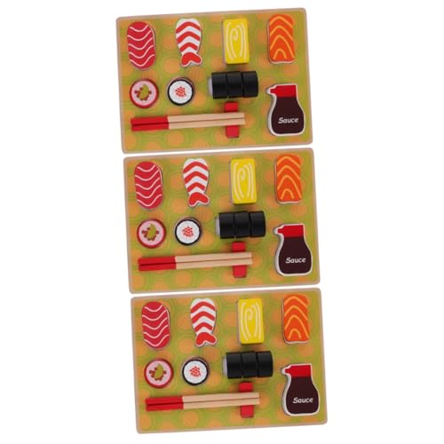 ifundom 3 Teiliges Set Sushi Spielzeug Rollenspiel Küchenspielzeug Rollenspiel Sushi Für Kinder Essen Spielen Lernspielzeug Fake Food Spielset Kinderspielzeug Rollenspiel Essen von ifundom