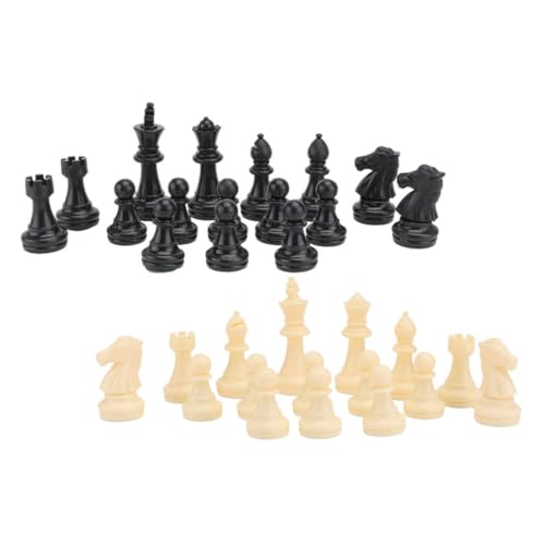 ifundom 32 Stück Magnetische Schachfiguren Schachbrett Aus Glas Schachbrett Magnetisch Kettendreieck-schachspiel Schachbrett Aus Silikon Einzelspieler-Schach Magnet-schachspiel Plastik von ifundom