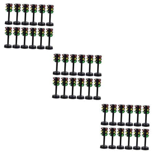 ifundom 36 STK Ampelmodell Signallicht Tankstellenspielzeug interessante Signallampe interessante Ampel verkehrserziehung verkehrszeichen Spielzeug Ampelspielzeug Mini-Ampel Abs Black von ifundom