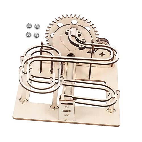 ifundom Rätsel 3D Puzzle Set Mechanisches Laufbahn Puzzle Mit Kugeln DIY Wissenschafts Experiment Pädagogisches Holzspielzeug Für Kreative Köpfe Kleinkind Spielzeug von ifundom