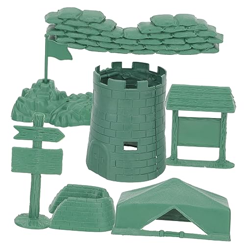 ifundom 3Er-Packung Sandtisch-Szenenmodell Spielzeug Toys Jungenspielzeug Sandkastenspielzeug Militärspielzeug für Jungen Militärspielzeugmodell Kampfbausatz Plastik Green von ifundom