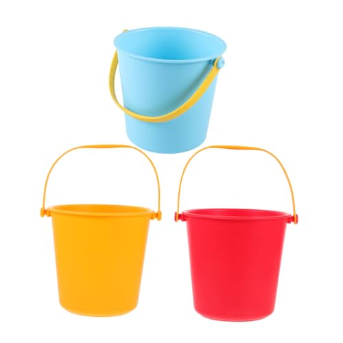 ifundom 3St Kinderspielzeug-Schneeeimer Wasser Schwimmbad Eimer Strand Eimer Strand Eimer Set Strand Set Outdoor Kleiner Eimer Strandeimer pp von ifundom