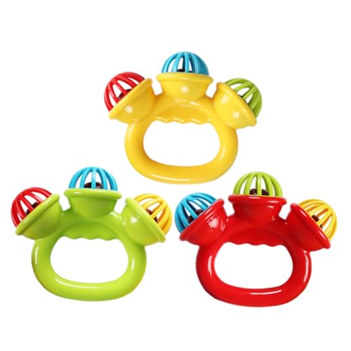 ifundom Babys Erste Spielsachen Spielzeug 3er Set Kleine Hand Tamburine Für Kleinkinder Buntes Musikspielzeug Aus Ideal Für Babys Ab 0 Jahren Perkussion Tambourine Zur Der Musikalischen von ifundom