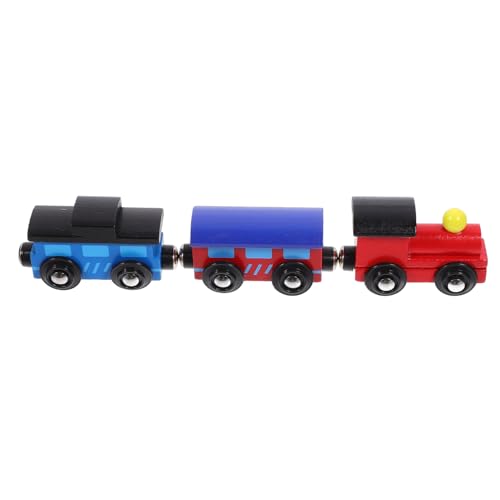 ifundom 3st Denkspiel Zug Mit Licht Zugtisch Eisenbahnbauspielzeug Zug Für Kinder Magnetischer Alphabetzug Spuren Eisenbahnspielzeug Aus Holz Kinderspielzeug Cartoon-Zug-Spielzeug Abs von ifundom