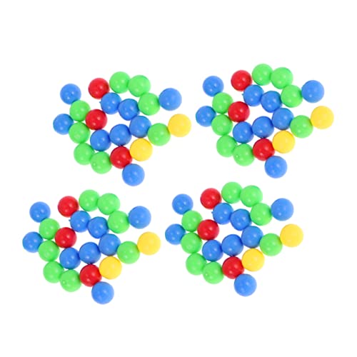 ifundom 4 Murmeln Brettspiel-perlen Brettspielbälle Spiel Ersatzbälle Kugel Lose Perlen Kugelperlen Hippo-spielbälle Runde Perlen Mehrfarbige Lose Perlen Ersatzperlen Spielperlen Plastik von ifundom