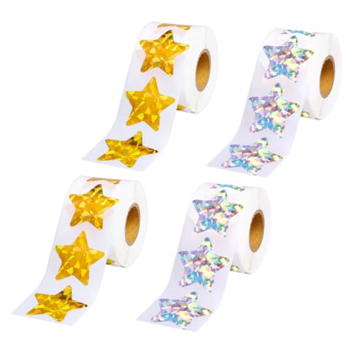 ifundom 4 Rollen wasserdichte Reflektierende Sternaufkleber Selbstklebende PVC Stern Sticker Dekorative Belohnungsaufkleber für Lehrer Klassenzimmer und Bastelprojekte Gold und Silber ifundom 4 Rollen wasserdichte Reflektierende Sternaufkleber Selbstklebende PVC Stern Sticker Dekorative Belohnungsaufkleber für Lehrer Klassenzimmer und Bastelprojekte Gold und Silber von ifundom