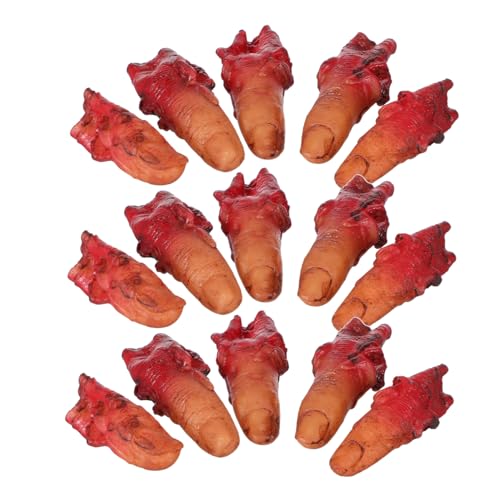 ifundom 4 Sätze Realistische Blutige Abgetrennte Finger Deko Plastik Gruselige Fingerglieder Requisiten für Halloween Party Cosplay Haunted House Dekoration ifundom 4 Sätze Realistische Blutige Abgetrennte Finger Deko Plastik Gruselige Fingerglieder Requisiten für Halloween Party Cosplay Haunted House Dekoration von ifundom