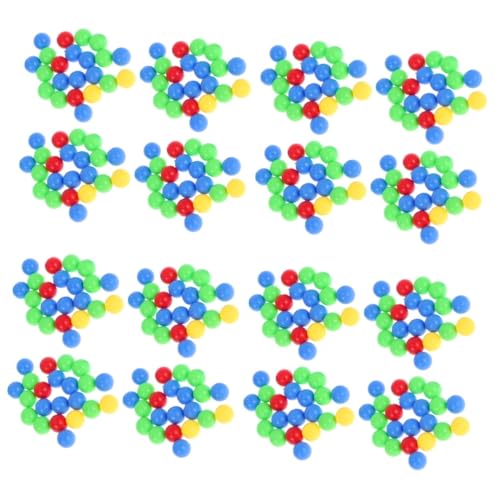 ifundom 4 Stück 4 Murmeln Brettspielbälle Kugelperlen Kugel lose Perlen Spiel Ersatzbälle Hippo-Spielbälle interaktives Spielzeug packetbandrollen Brettspiel-Perlen farbige Kugeln Plastik von ifundom