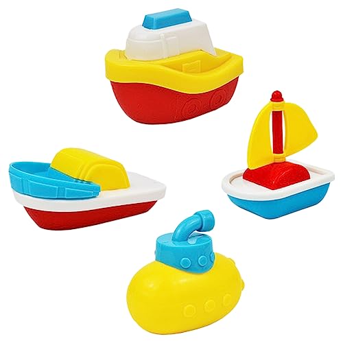 ifundom 4 Stück Cartoon- kinderplanschbecken plantschbecken Kind badespielzeug Pool Bad Boat Toys for Badespielzeug für Babys Cartoon-Badespielzeug Plastik von ifundom