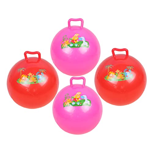 ifundom 4 Stück Den Ball Klopfen Cartoon-Muster-Hopping-Ball Cartoon-bälle Hüpfball Springender Ball Kugelkugel Für Hüpfball Für Aufblasbarer Hopfenball PVC von ifundom