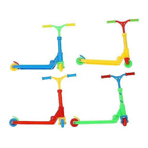 ifundom 4 Stück Finger-Skateboard Kinderroller Mini-fingerspielzeug Gehirnspielzeug Kleine Roller Tragbar Fingertrainingsspielzeug Fingerfahrradspielzeug Mini-Spielzeug Colorful Plastik von ifundom