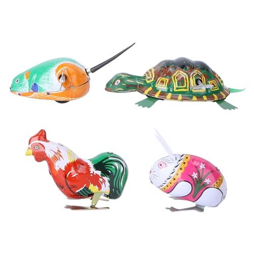 ifundom 4 Stück Klassisches Aufziehspielzeug aus Eisenblech Teiliges Tiermodell mit Kreativem Design Energiesparend Fördert Koordination und Fantasie für Kindergeburtstag und Spielspaß ifundom 4 Stück Klassisches Aufziehspielzeug aus Eisenblech Teiliges Tiermodell mit Kreativem Design Energiesparend Fördert Koordination und Fantasie für Kindergeburtstag und Spielspaß von ifundom