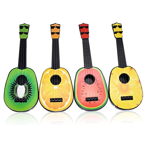 ifundom 4 Stück Obst Gitarre Spielzeuge Spielsachen Gitarren-Ukulele-Spielzeug Mini-obstinstrumente Musikinstrumente, Spielzeug von ifundom