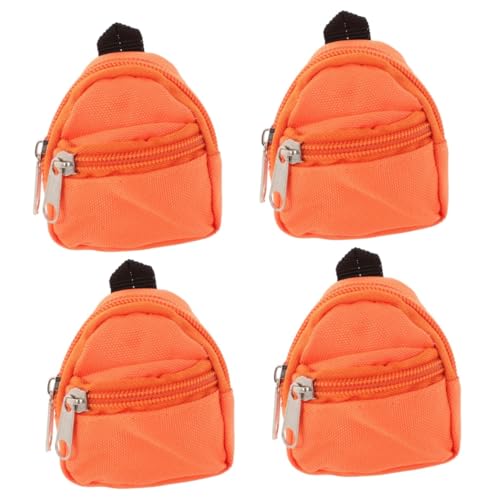 ifundom 4 Stück Puppenrucksack Mini-Schultasche Mini-rucksäcke Mini-Rucksack-schlüsselanhänger Decora- Mini-Rucksack Für Puppen Puppenreisetasche Mikro-szenen-Ornament Stoff von ifundom