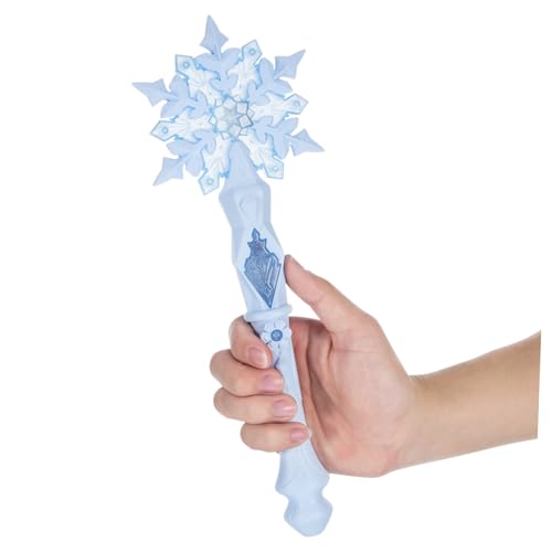 ifundom 4 Stück Schnee Zauberstab Kinderkleidung Schneeflocken-zauberstäbe Prinzessin Zauberstab Zum Leuchten Bringen Led-licht Schneeflocke Zauberstab Spielzeug Wanf Plastik Sky-Blue von ifundom