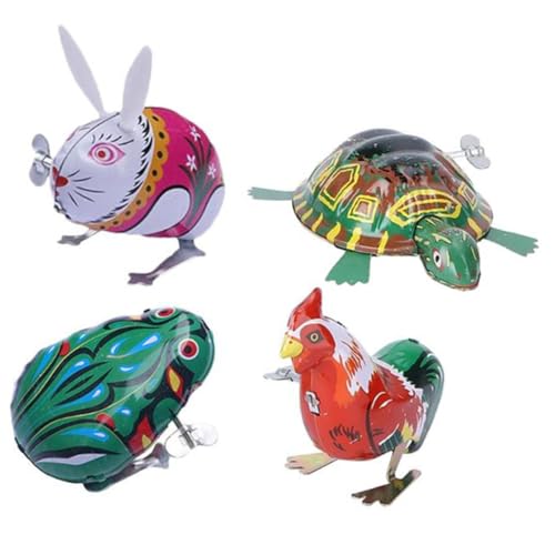 ifundom 4 Stück Teiliges Aufziehspielzeug Tiere Bunte Windspielzeuge Energie Sparend für Jungen Mädchen Ab Jahren und Spaßspielzeug ifundom 4 Stück Teiliges Aufziehspielzeug Tiere Bunte Windspielzeuge Energie Sparend für Jungen Mädchen Ab Jahren und Spaßspielzeug von ifundom