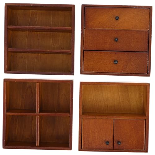 ifundom 4 Stück Teiliges Miniatur Holzschrank in Walnussoptik Stabile Puppenhausmöbel für DIY Dekoration Vielseitiger Aufbewahrungs und Displayschrank Langlebig und für Mikro Landschaften ifundom 4 Stück Teiliges Miniatur Holzschrank in Walnussoptik Stabile Puppenhausmöbel für DIY Dekoration Vielseitiger Aufbewahrungs und Displayschrank Langlebig und für Mikro Landschaften von ifundom