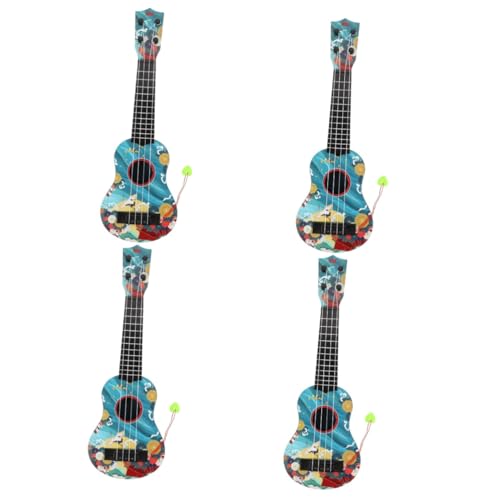 ifundom 4 Stück Ukulele Für Kinder Kinderspielzeug Spielzeuge Modelle Gitarren Musikinstrumente Simulations-Ukulele Gitarre Für Anfänger Plastik Kleinkind Kann Spielen Kleine Gitarre von ifundom