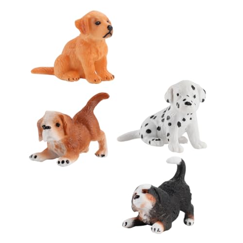 ifundom Mini-hundefigur Spielset Hundespielzeug PVC Hundebasteln Welpen-Ornament Für Schreibtisch- Zufälliger Stil von ifundom