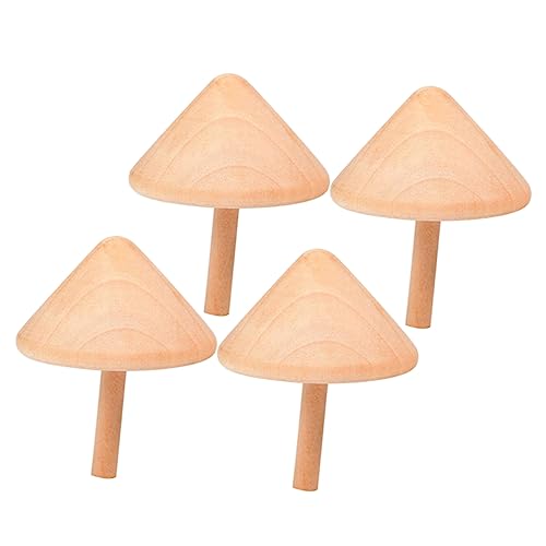 ifundom 4 Stück hölzerner Kreisel Spielzeug für Kinder kinderspielzeug Kids Toys Traditionelles Spielzeug Kinder spielsachen jucarii pentru copii tragbar Jacke Produkte für Kinder rotieren von ifundom