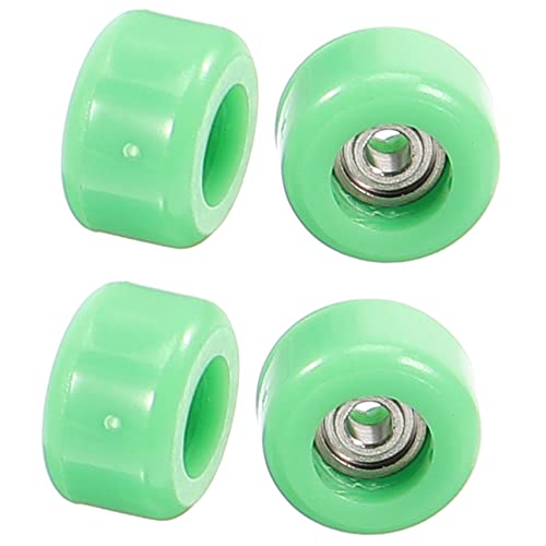 ifundom 4 Stück lebensechtes Skate-Roller- Radlager Mini-Skateboard Skateboards Coole Gadgets Hand Finger Skateboard Fingerskate Lern-Skate-Roller-Modell Plastik Green von ifundom