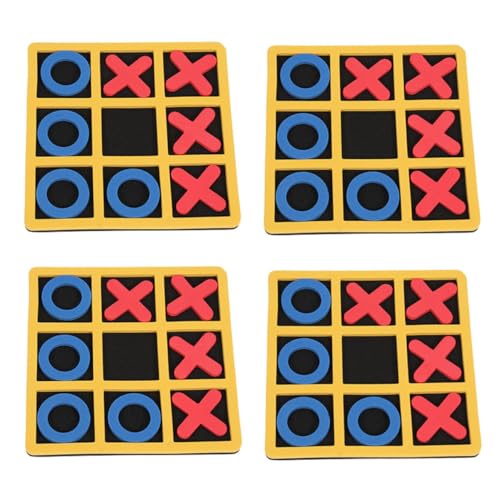 ifundom 4 Stück xo Schach zappeln Punkt Kleinkinder Autos für Klassische Brettspiele Interaktives -Eltern-Spiel interaktives Familienspiel Eva von ifundom