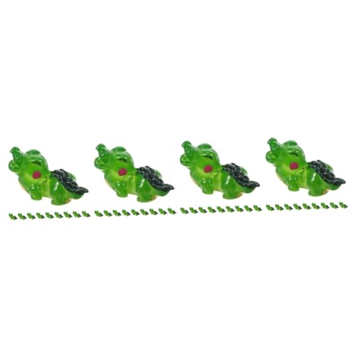 ifundom 40 STK Mini-krokodilmodell Miniaturen Winzige Alligatorfiguren Kleine Tierfigur Mini-alligatorfiguren Alligator-Bonsai-Figuren Puppenhaus-alligatorstatue Krokodil-Statue Green Harz von ifundom