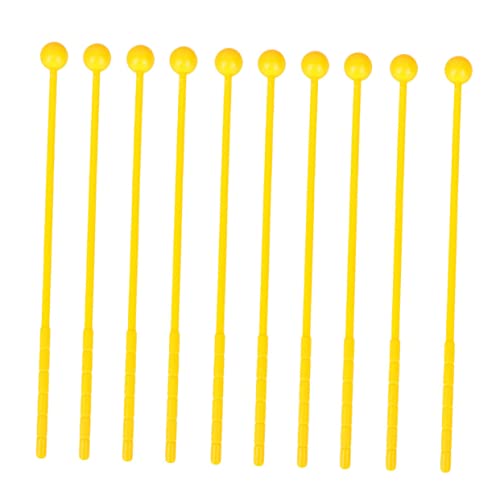 ifundom 48 STK Trommelstock kinderinstrumente musikinstrumente für Kinder Drumsticks Kinder Glockenschlägel Percussion Trommelspielzeug Kindertrommel Kinder Trommel Hammer Plastik Yellow von ifundom