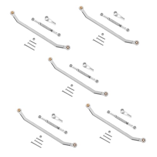 ifundom 5 Sätze Ferngesteuertes Auto Lenksäule Fernbedienung Automodellteil Rc Teile Metalllenkstange Für Rc Auto Präzisionslenkstange Rc Auto Ersatzversorgung 1/12 Lenkstange von ifundom