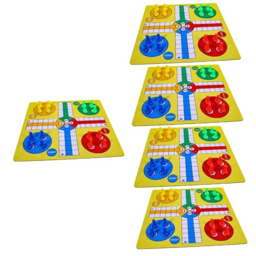 ifundom 5 Sätze Ludo Schachspiel Logik Denkspielzeug Fliegende Schachmatte Fliegendes Schach Für Party Brettspiel Spielzeug Schachspiele Fliegendes Schachspielzeug von ifundom