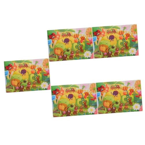 ifundom 5 Sätze Puzzle für Kinder rätselbuch Kinder kinderpuzzle Rätsel für Kinder Kinderspielzeug Mädchenspielzeug Spielzeuge Spielzeug für Kinderspiele Kinder rätsel Papier einstellen von ifundom