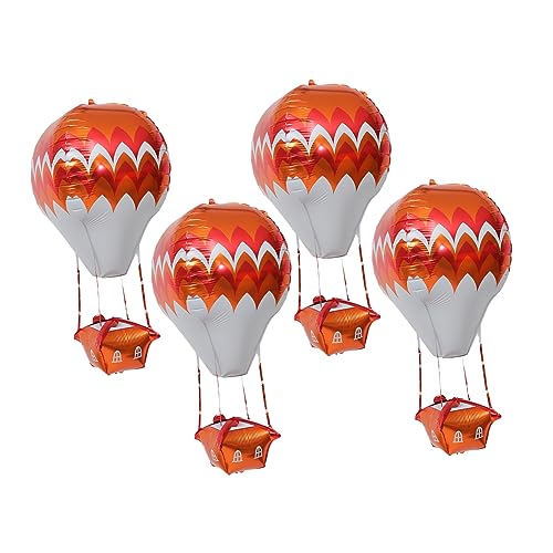 ifundom 5 Stück 4D Aluminiumfolienballon Heißluftballon Aluminiumballon Aufblasgerät hochzeitsdeko hochzeitdeko Aluminiumfolienballons für Partys Aluminiumfolienballons für die Babyparty von ifundom